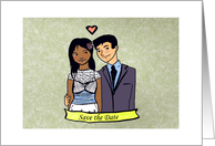 Save the Date - Asian Couple card