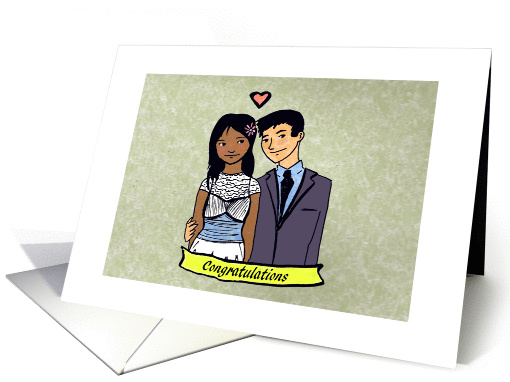 Congratulations - Asian Couple Elopement card (1381344)