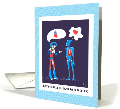 Literal Romantic - Robot Love in Binary card (825026)