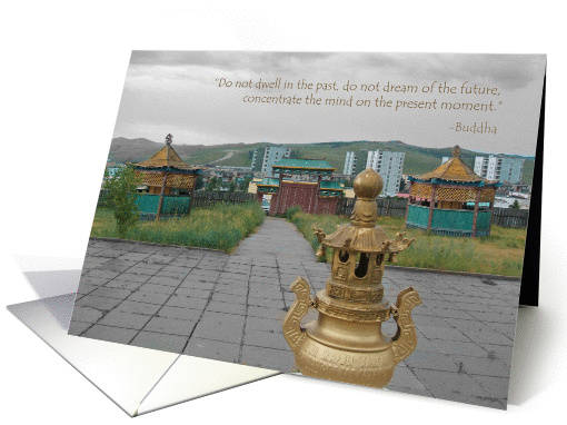 Buddhist Temple - Inspirational card (852219)