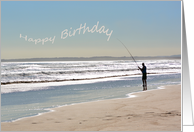 Birthday - Fisherman at Dusk card