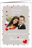 Wedding Marriage Congratulations Customizable card