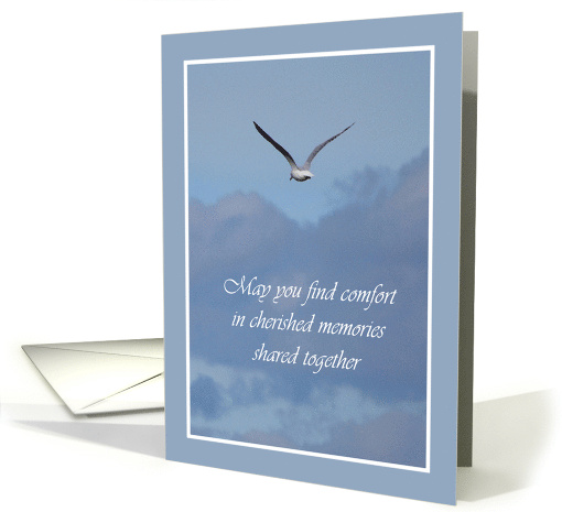 Sympathy-Bird above the clouds card (934598)