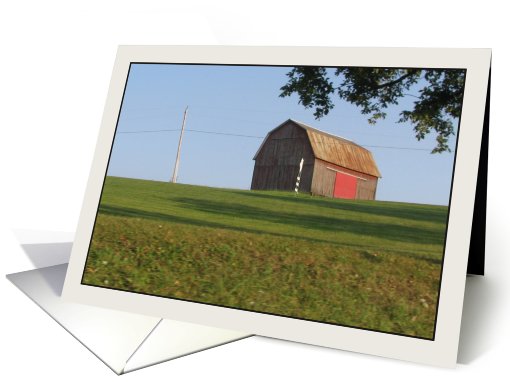 Red Barn Door in Wellsboro, PA card (827995)