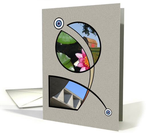 Landscape Eye Abstract Design card (868643)