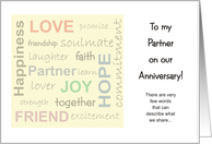 Anniversary - Partner card
