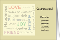 Congratulations - Gay card