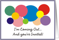 Invitation - Coming Out Party card