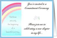 Invitation - Commitment Ceremony card