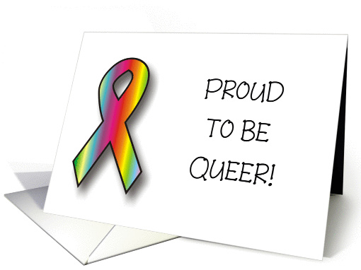 Announcement - Proud to be Queer card (832766)
