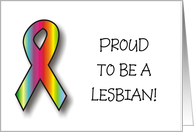 Announcement - Proud to be a Lesbian card