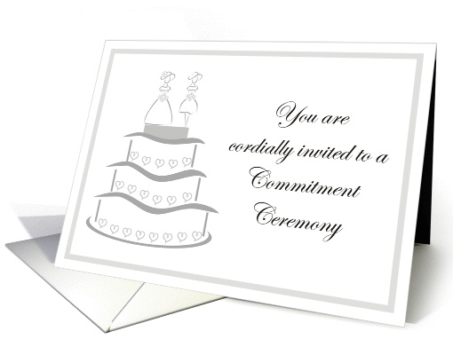 Invitation - Commitment Ceremony card (832906)