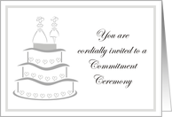 Invitation - Commitment Ceremony card