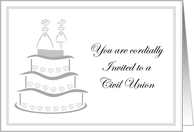 Invitation - Civil Union card