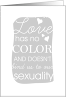 Love has no color card