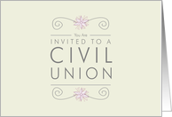 Invitation - Civil Union card