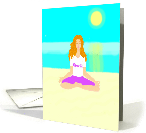 Yoga Om Namaste card (911029)