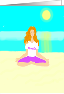 Yoga Om Namaste card