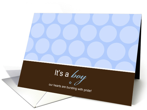 It's a Boy Polka Dots card (838584)