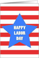 Happy Labor Day Big Star card