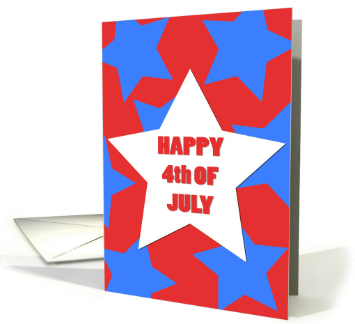 Happy 4th of July Big Stars card (839502)