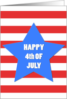 Happy 4th of July Big Star card