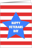 Happy Veterans Day Big Star card