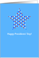 Happy Presidents’ Day Red, White and Blue Stars card