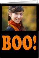 Happy Halloween Boo Photo Card