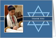 Bar Mitzvah Thank You Photo Card