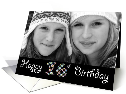 Happy 16th Birthday Photo card (926756)