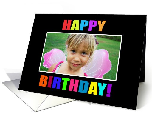 Happy Birthday Colorful Photo card (942941)