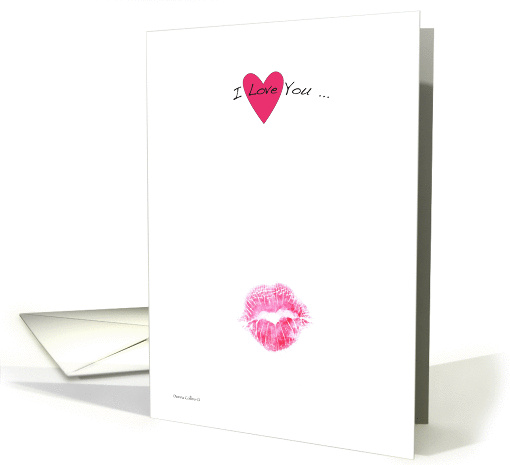 I Love you Valentine Birthday Kiss for Husband card (1015371)