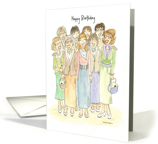 Birthday Group of Ladies card (1157060)