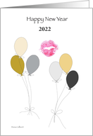 Happy New year Kiss card