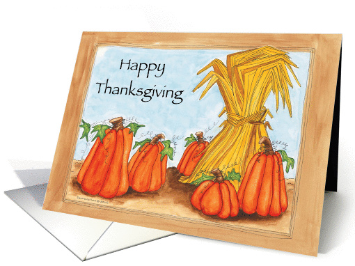 Thanksgiving Harvest Pumpkins card (837238)