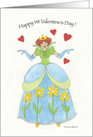 First Valentine Day Great Granddaughter card
