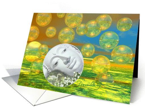 Peace  Golden and Emerald Serenity card (852248)