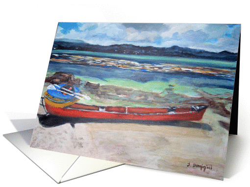 Canoe & Raft on Shell Island card (896940)