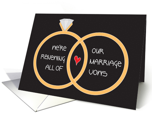 Invitation to Marriage Vow Renewal with Overlapping Rings... (1054139)