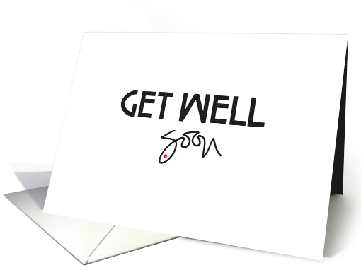Business Employee Get Well Soon with Handlettering card (1059311)