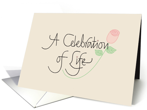 Invitation of Celebration of Life Memorial Service with... (1059331)