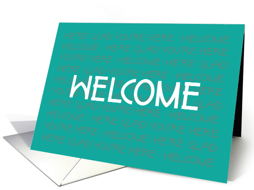 Hand Lettered Business New Employee Welcome card (1060463)