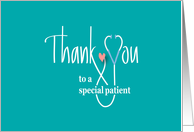 Hand Lettered Thank you from Doctor or Nurse, Stethoscope & Heart card