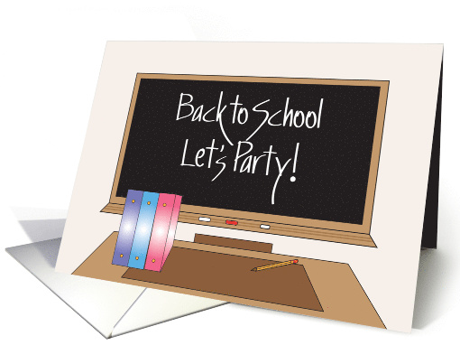 Hand Lettered Invitation to Back to School Party... (1107308)
