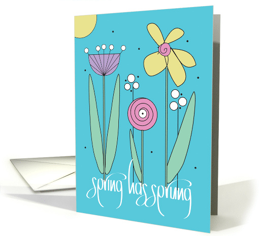 Hand Lettered Spring Has Sprung with Trio of Bright... (1137344)
