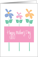 Happy Mother’s Day, With Long-Stemmed Colorful Flowers card