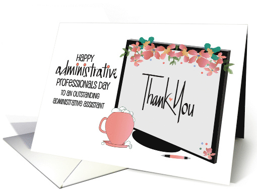 Hand Lettered Administrative Professionals Day Floral... (1248106)