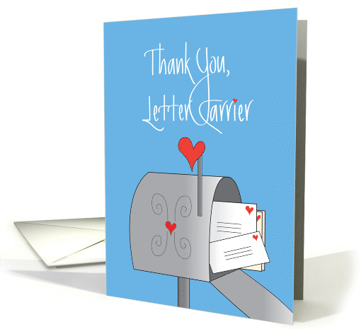 Thank a Mail Carrier Day, Mailbox with Stamped Letters card (1276128)