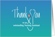 Hand Lettered Nursing Assistants Day 2024 Thank You Stethoscope card